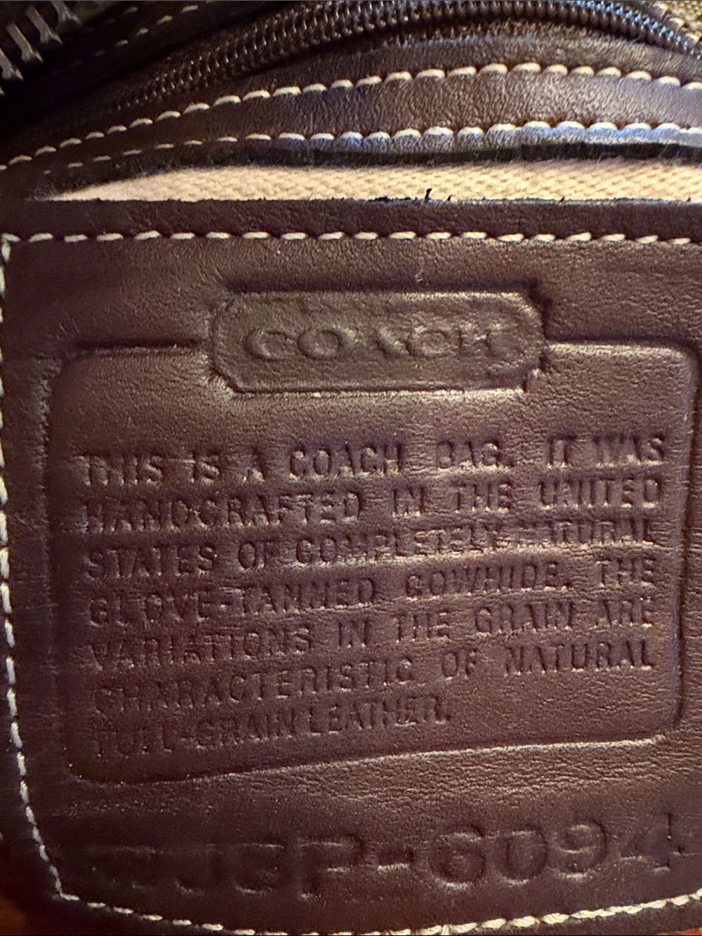 Rare USA Made Coach 6094 Signature Demi Y2K Baguette Bag - Picture 9 of 11